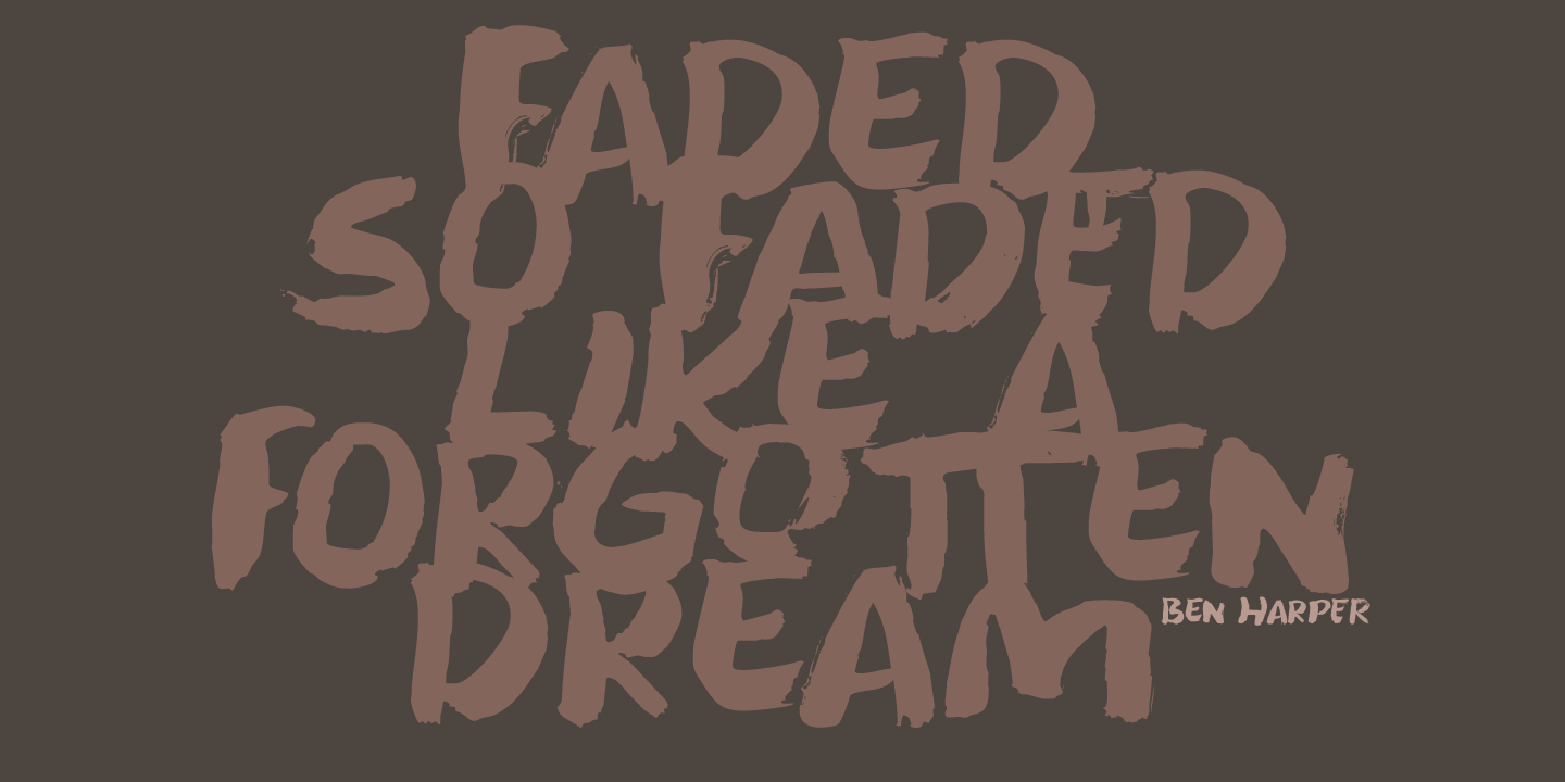 Forgotten Dream Regular Font preview